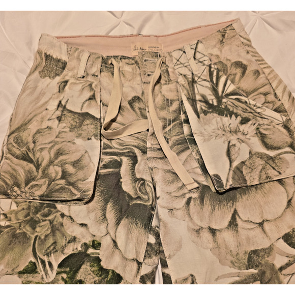 Anthropologie Pilcro Silky Beach Cargo Pants Manel Villalonga Linen/Lyocell - Picture 7 of 11